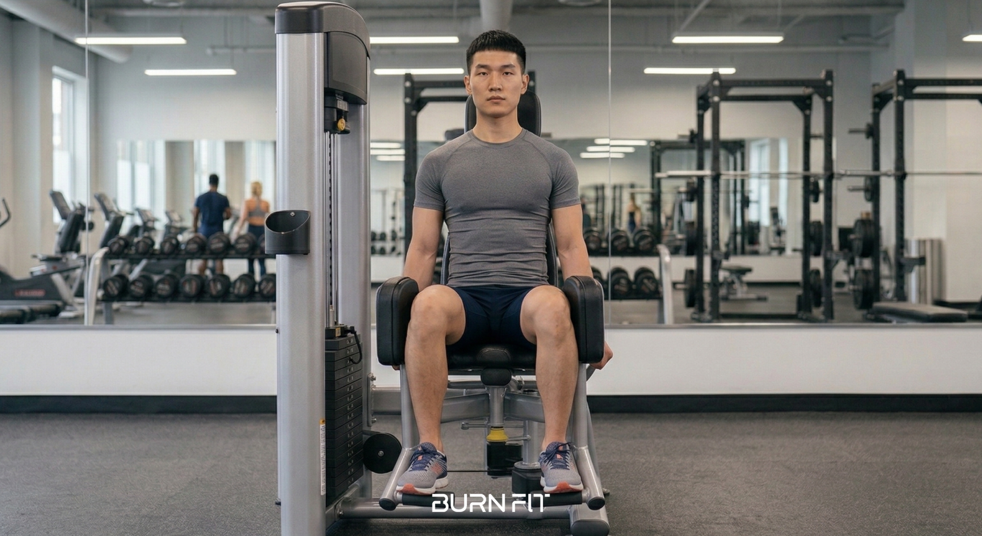 ヒップアブダクションマシンで中殿筋とお尻の外側を鍛えるトレーニングフォーム