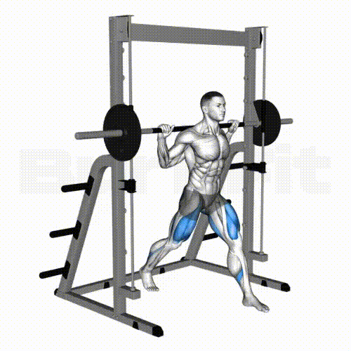 Smith Machine Split Squat Burnfit Real Growth Created By Workout 